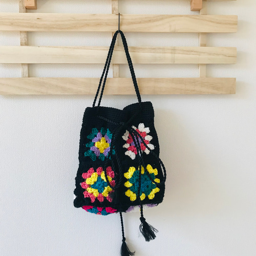 りりー　ポーチ　グラニーバック りりー ポーチ グラニーバック 100 yen yarn/mini pouch