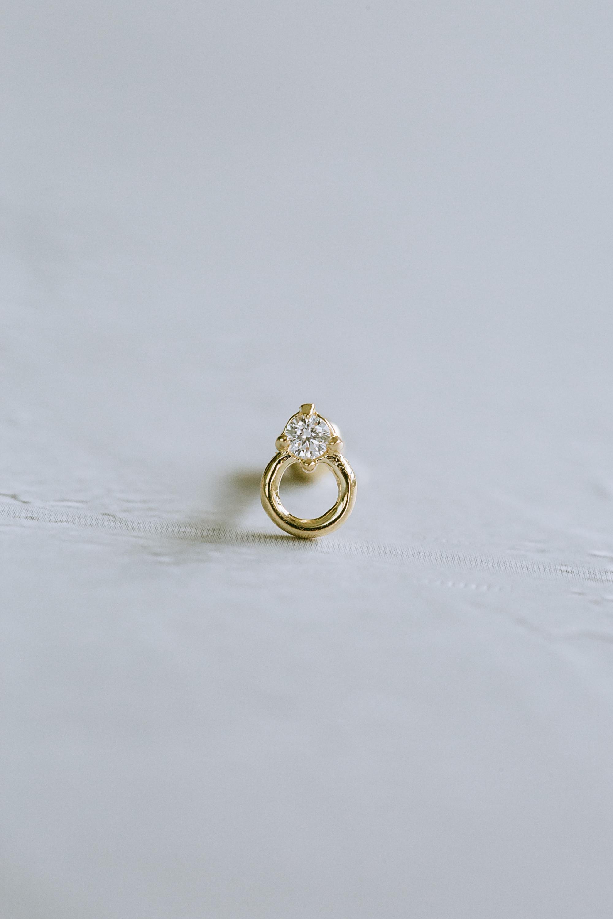 14K金 ゴールド Cz  ヘリックス 軟骨 アンチトラガス アウター インナーコンクバーベルイヤリング ピアス