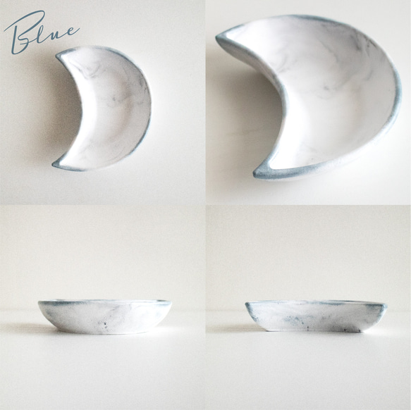 crescent moon stone | 三日月のトレイ型アロマストーン 6枚目の画像