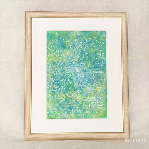 抽象画-運ぶ：レムリアのヒカリをカタチにしたヒーリングアート