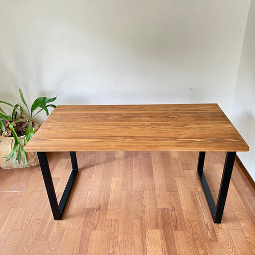 ☆大人気☆【幅120x70】杉無垢材テーブル ※天板のサイズと色をお選び