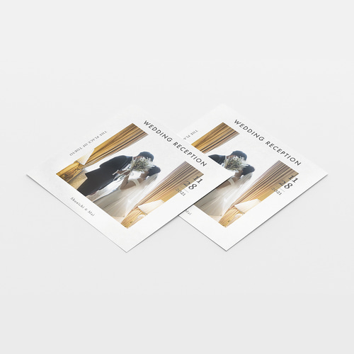 席次表なし】プロフィールブック｜正方形・8P （WHITE） 席次表