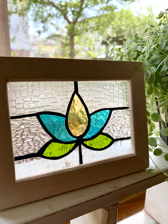 ステンドグラス※パネル※Flower その他インテリア雑貨 Glass Drop