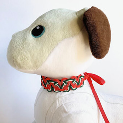 aibo　“Mizuhiki”製作　狗項圈　日式　西瓜 第2張的照片