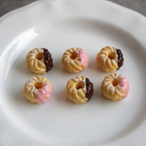 10種】から選べるドーナツ 【金具/無し可】ストラップ/キーホルダー