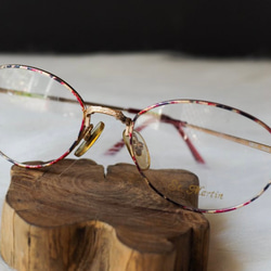 徳島ブロークンドット彫り 春風 金線彫りミラー オーバルフレーム メガネ/眼鏡 5枚目の画像