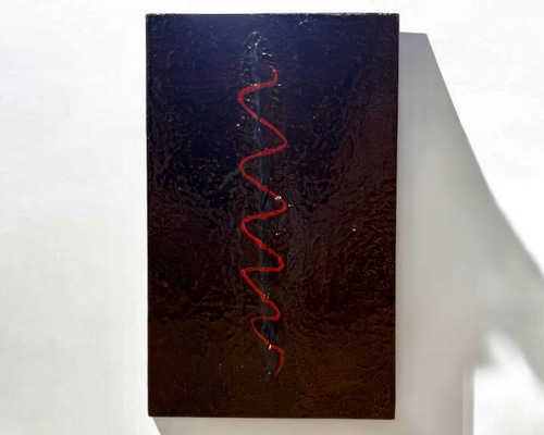 漆塗りアートパネル / spiral スパイラル 小さな作品 23cm✖️14cm