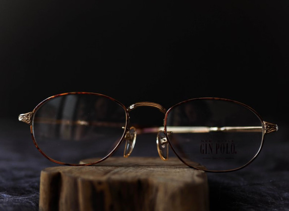 京都青春經典戀愛春日和 金絲雕花鏡橢圓 方框眼鏡 Japan/glasses 第2張的照片