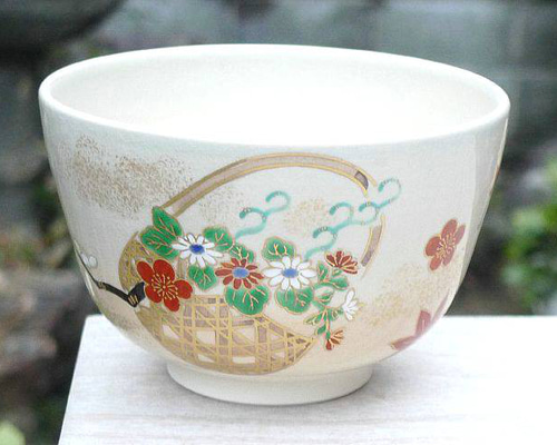 ◇商品番号 6444花あそび抹茶茶碗 香菊 茶碗・めし碗 松韻堂