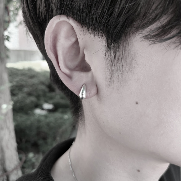 <Tropfen> Drop Nonhole Pierced Earrings / SV925 ≪送料無料≫ 6枚目の画像