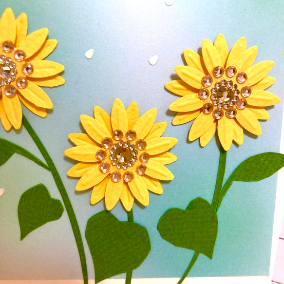 想いを伝える花カード(向日葵) 5枚目の画像