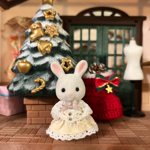 再販】チェックワンピース＊赤ちゃんサイズ おもちゃ・人形 merril