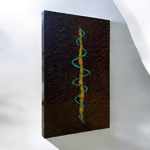 漆塗りアートパネル / spiral スパイラル 小さな作品 23cm✖️14cm