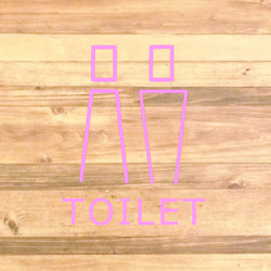 【トイレサイン・トイレマーク】シンプルなイラストでお洒落度ワンランクアップ！男女でTOILETステッカー！ 10枚目の画像