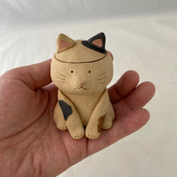 レノックス猫 小物入れと猫 猫の小物入れ(三毛)NO.2 その他インテリア