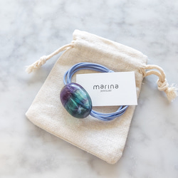 選べる個体 送料無料 Fluorite Hair tie 1枚目の画像