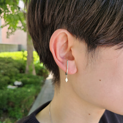 <Herz> vertical Herz Earcuff / SV925 ≪送料無料≫ KY-007C 6枚目の画像