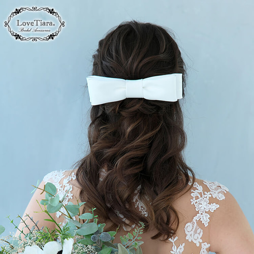 リボンボンネ【グレース】H-168|花嫁 結婚式 ウエディング 披露宴 上品