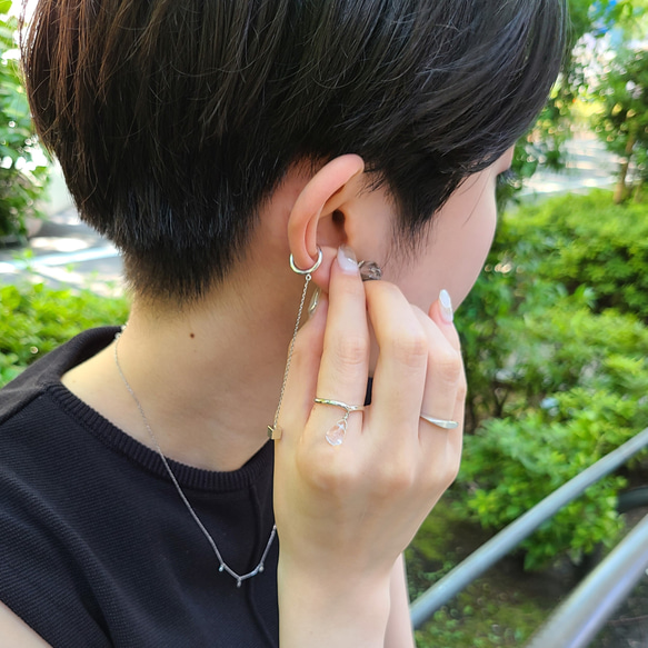 <Tropfen> Crystal Drop RING / SV925 ≪送料無料 KY-017R 4枚目の画像