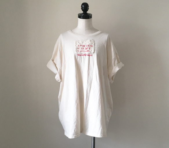 スラッシュキルトBIG Tee/RED PRINT 4枚目の画像