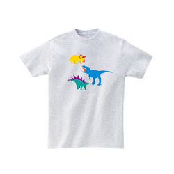 恐竜Tシャツ-TREX・トリケラトプス・ステゴサウルス Tシャツ momsdsn