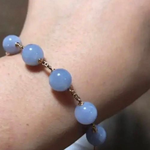 天然】ヒスイ ブレスレット ラベンダー k18ピンクゴールド