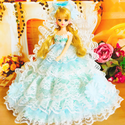 リカちゃん ドレス ドールドレス 人形服 手作り おしゃれ ♡ 海の