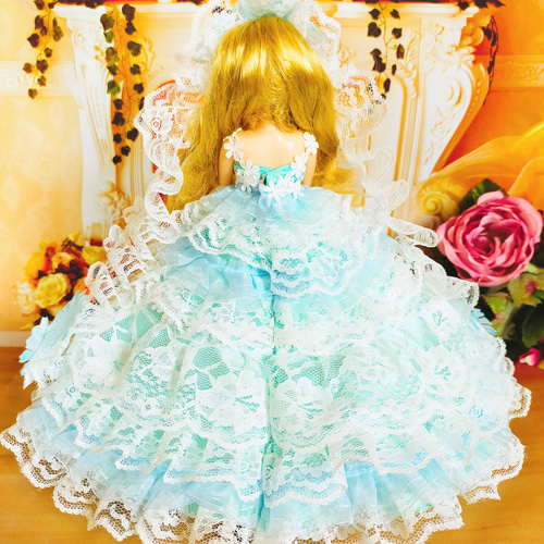 リカちゃん ドレス ドールドレス 人形服 手作り おしゃれ ♡ 海の