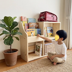 表紙の見える絵本棚 絵本棚 教具棚 マガジンラック モンテッソーリ