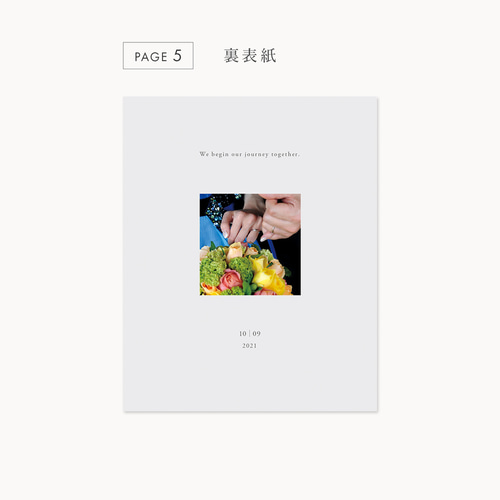 インデックス型プロフィールブック｜“4cards＋1” [ something