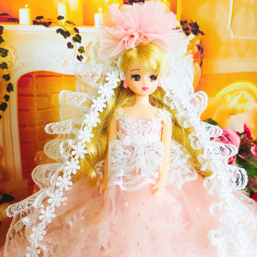 リカちゃんの服 ハンドメイド♡春色のドレス♡ Antique flower collection〜 春のトレンドファッション🌷 #リカ