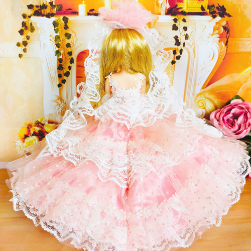 安価 ワタナベ ドールドレス ドレス リカちゃん 人形服 おしゃれ 手作り 着せ替え服・アウトフィット