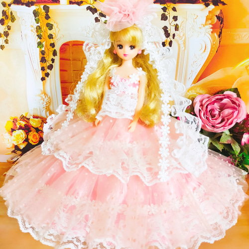 リカちゃん ドール 薔薇ドレス リカちゃん ドール 薔薇ドレス