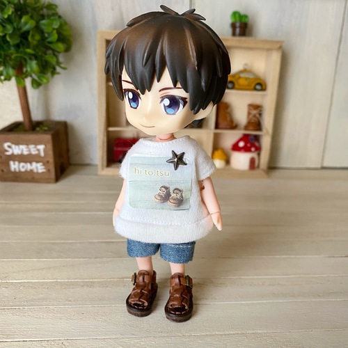 オビツ11&ミディブライス他 ドール靴【グルカサンダル チョコ】 その他