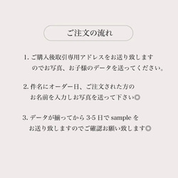 命名書　ベビーポスター  手足形　文字お選び頂けます◎ 7枚目の画像