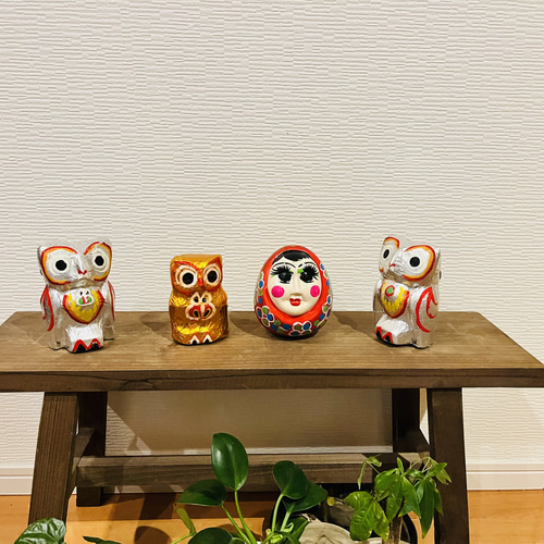 ミャンマーおもちゃ張り子のおもちゃ 張子人形 手作り置物 張り子の