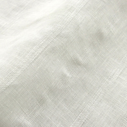 亞麻 V 領喇叭罩衫身體罩 3/4 袖襯衫（灰白色）TP08。 第7張的照片