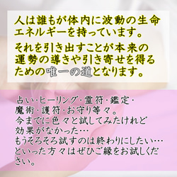 【心身病癒 本格祈祷】お守り 健康縁繋ぎ 長寿 治癒 家族 無病 友人 ペット 病気縁切り 引き寄せ 形代 7枚目の画像