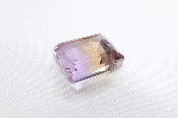 ★SALE★7/31まで3,000円引き★天然アメトリン 大粒 9.315ct ルース スクエア バイカラー 5枚目の画像