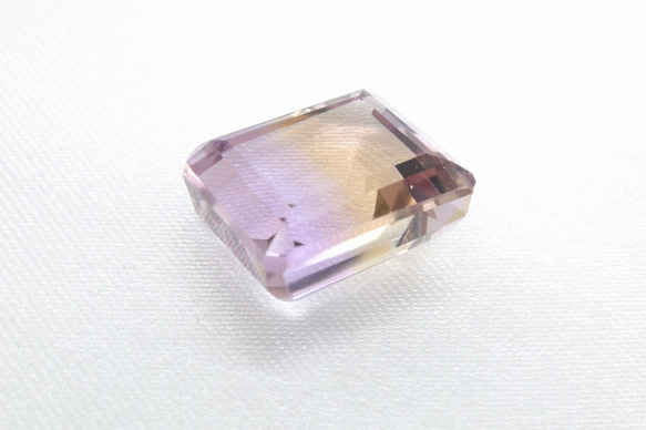 ★SALE★7/31まで3,000円引き★天然アメトリン 大粒 9.315ct ルース スクエア バイカラー 4枚目の画像