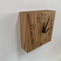 木の時計＜くすのき＞・置き時計掛け時計ksc-112　木製時計 3枚目の画像