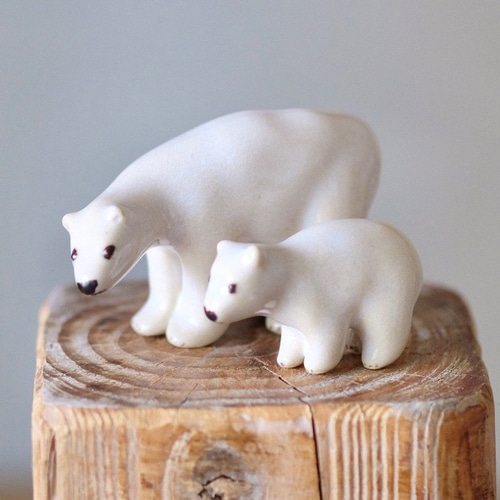 h297☆美品☆シロクマ☆アンティーク☆置物☆値下げしました☆☆☆ Ampoule Ampoule公式 シロクマ オブジェ しろくま 置物