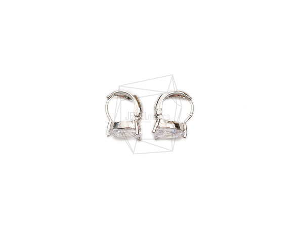 ERG-2106-R【2個入り】オーバルワンタッチ ピアス,Oval One touch Post Earring 2枚目の画像