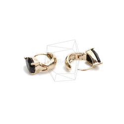 ERG-2107-G【2個入り】オーバルワンタッチ ピアス,Oval One touch Post Earring 3枚目の画像
