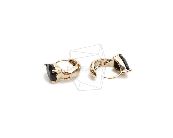 ERG-2107-G【2個入り】オーバルワンタッチ ピアス,Oval One touch Post Earring 3枚目の画像