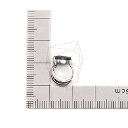 ERG-2107-R [2 件] 橢圓形一觸式耳釘，橢圓形一觸式耳釘 第5張的照片