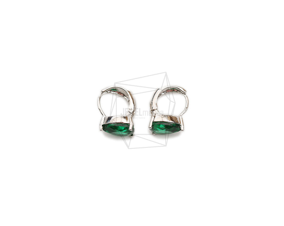 ERG-2108-R【2個入り】オーバルワンタッチ ピアス,Oval One touch Post Earring 2枚目の画像
