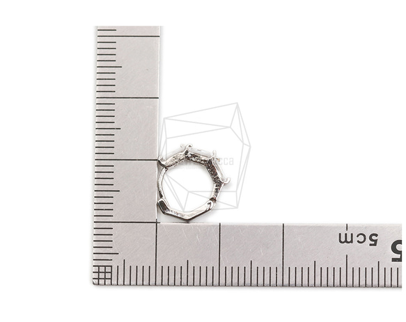 ERG-2111-R [2 pcs] 圓形 CZ 一觸式耳環，圓形一觸式耳釘 第5張的照片