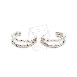 ERG-2119-R【2個入り】ダブルラウンドピアス,Double Round post earring 1枚目の画像