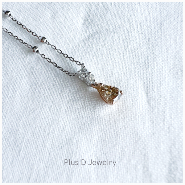 PD-027 K18PG K18WG ダイヤモンドペンダント